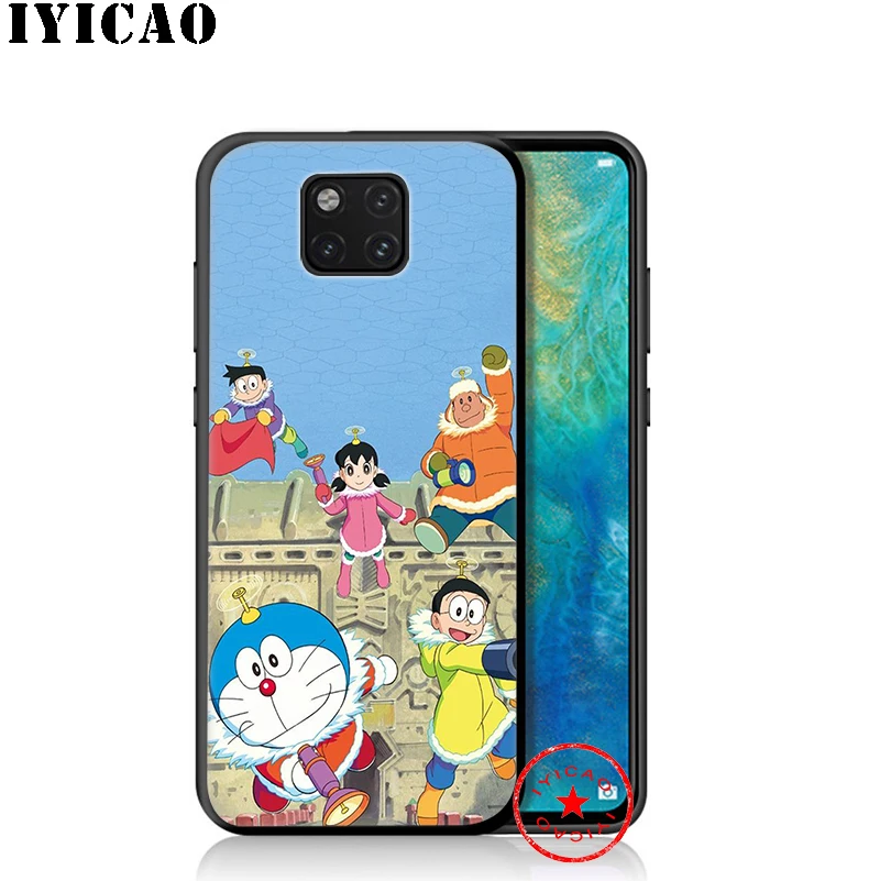 IYICAO Doraemon аниме мягкий чехол для huawei P30 P20 P10 P9 P8 P Smart Z Plus 2019 Lite Pro 2018 2017 2016 TPU |