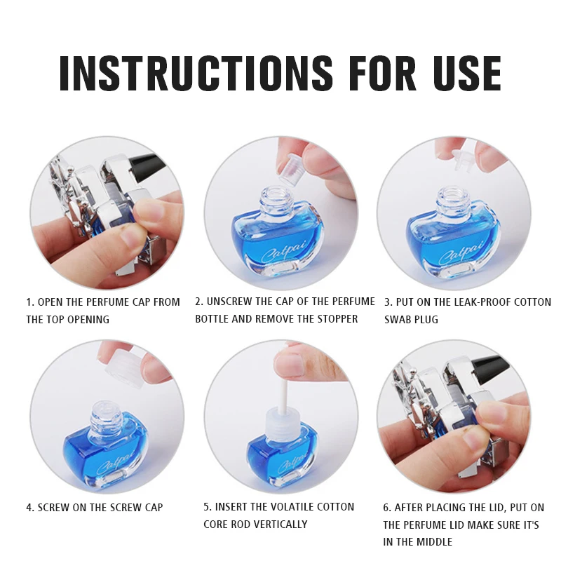 

1 Pcs Fashion Creative Car Perfume Diffuser Clip Car Air Freshener Auto Vent Freshener Car Accessories for Girls Car Decoration