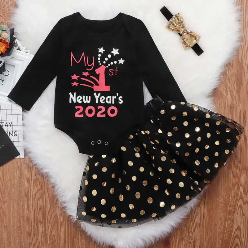 В наличии новогодние боди для маленьких девочек топы сетчатая юбка комплект