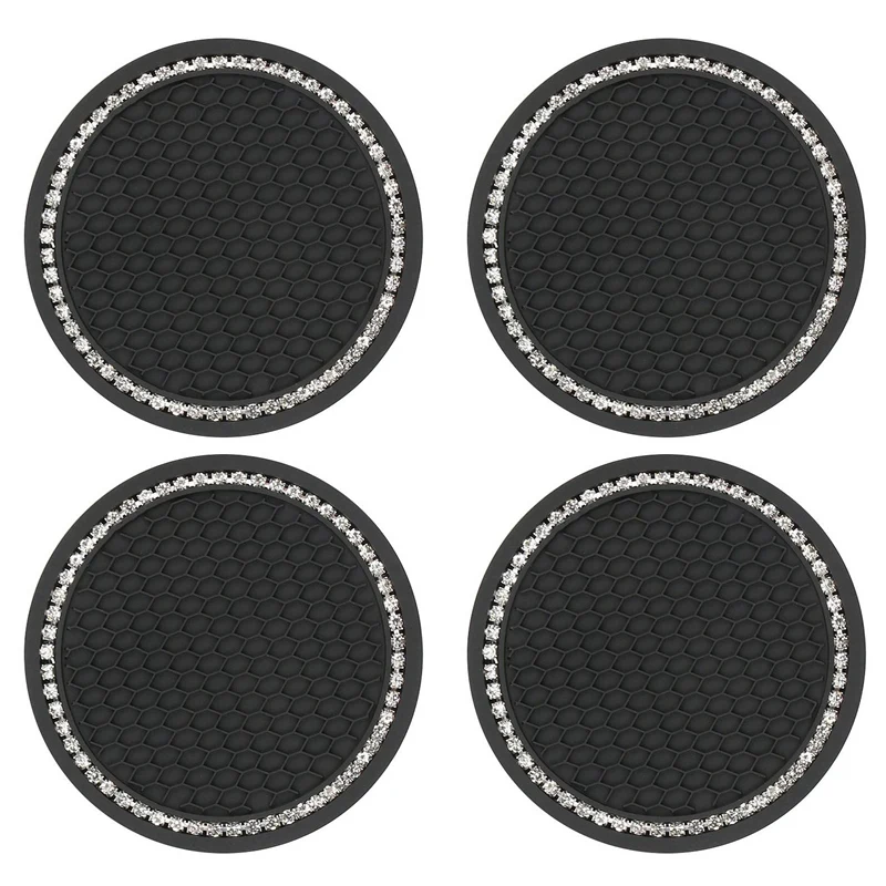 4 Шт Автомобильные подставки PVC автомобильный подстаканник вставка Coaster