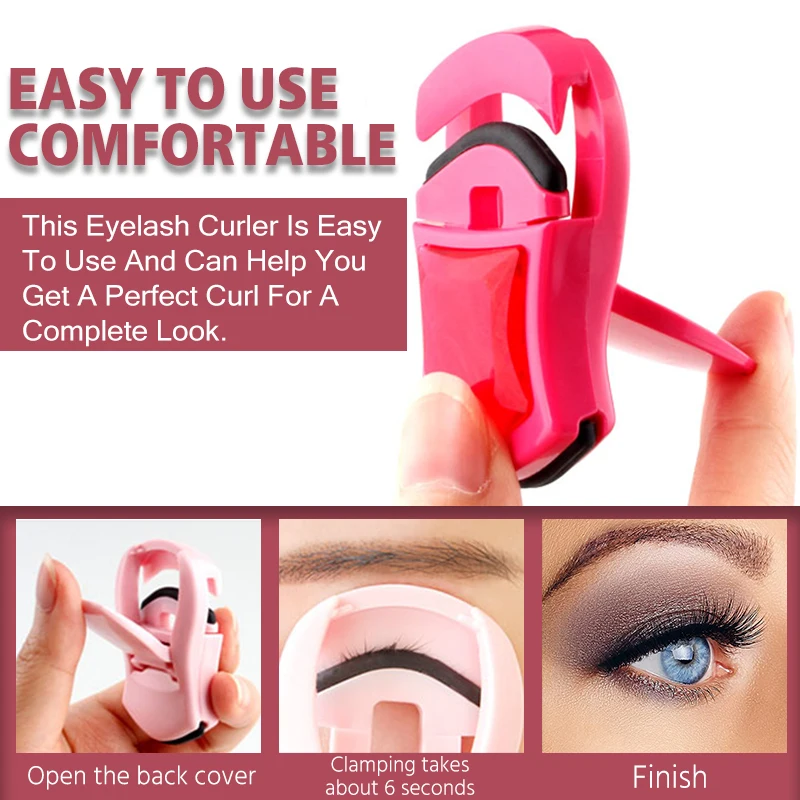 Professional Mini Plastic Eyelash Curler Portable Eye Lashes Curling Clip Cosmetic Makeup Tools Accessories 5 Colors Available | Красота и