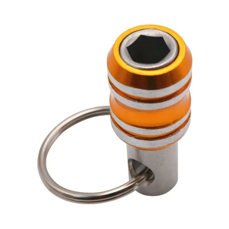 

1/4inch Hex Screwdriver Bits Holder Extension Bar Drill Screw Adapter Keychain