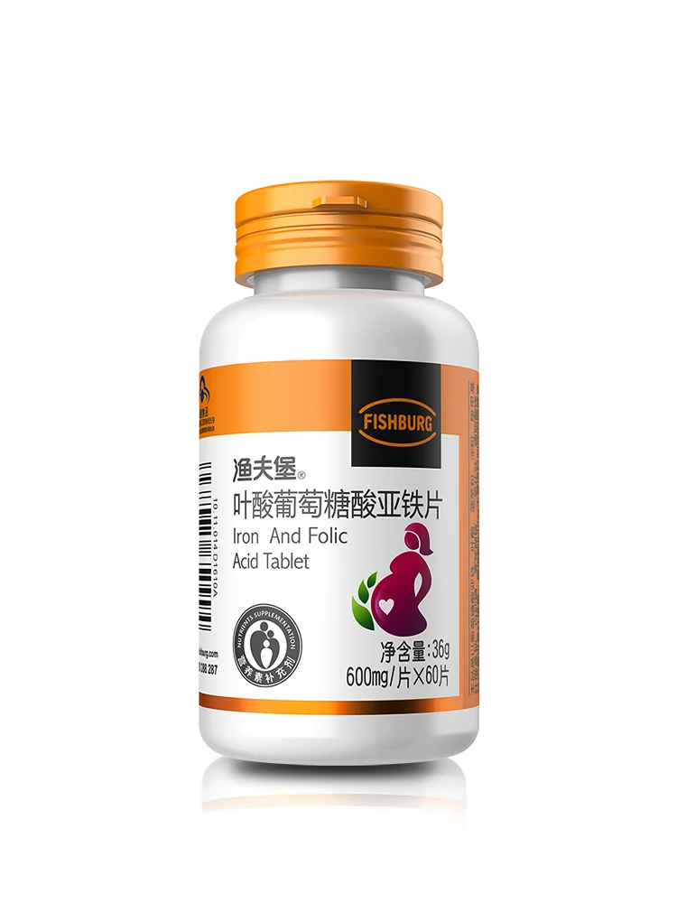 CN Health Folate Ferrous Gluconate Hydrate Tablets 600Mg/Tablet * 60 ...