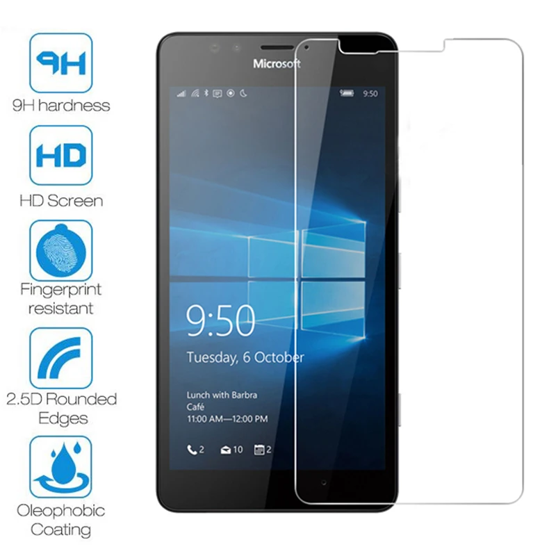Защита экрана для Nokia Lumia 950 640 635 630 защитное стекло на 535 530 520 закаленное 9 PureView X71 |