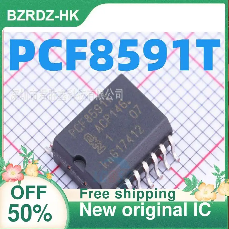 

1-20PCS PCF8591 PCF8591T 8-bit A/D converter SOP-16 patch 16 foot