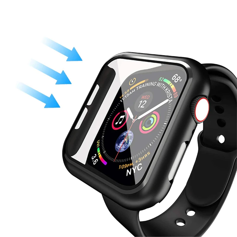 Защитный чехол для часов apple watch 42 мм 38 44 40 iwatch серии SE/6/5/4/3/2 HD прозрачный