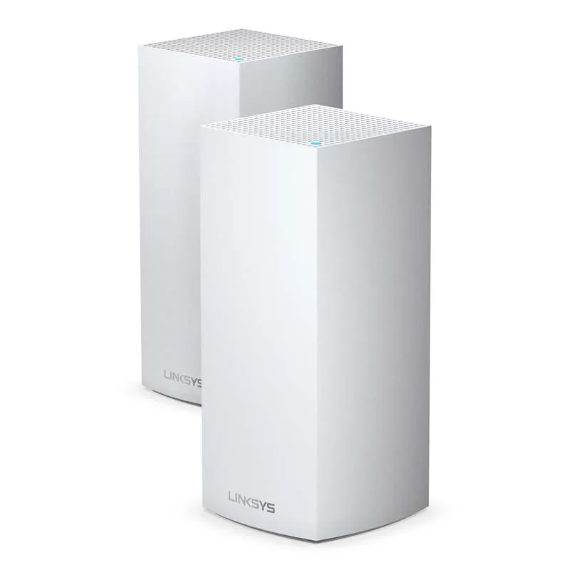 Linksys MX10600 AX10600 Velop MX10 AX Whole Home WiFi 6 System, MU-MIMO Tri-Band, 5.3 Gbps, Intelligent Mesh Router, 2-Pack