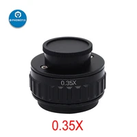 ctv 0 35x0 5x focus adjustable c mount lens adapter ring for new style trinocular stereo microscope camera adapter accessories