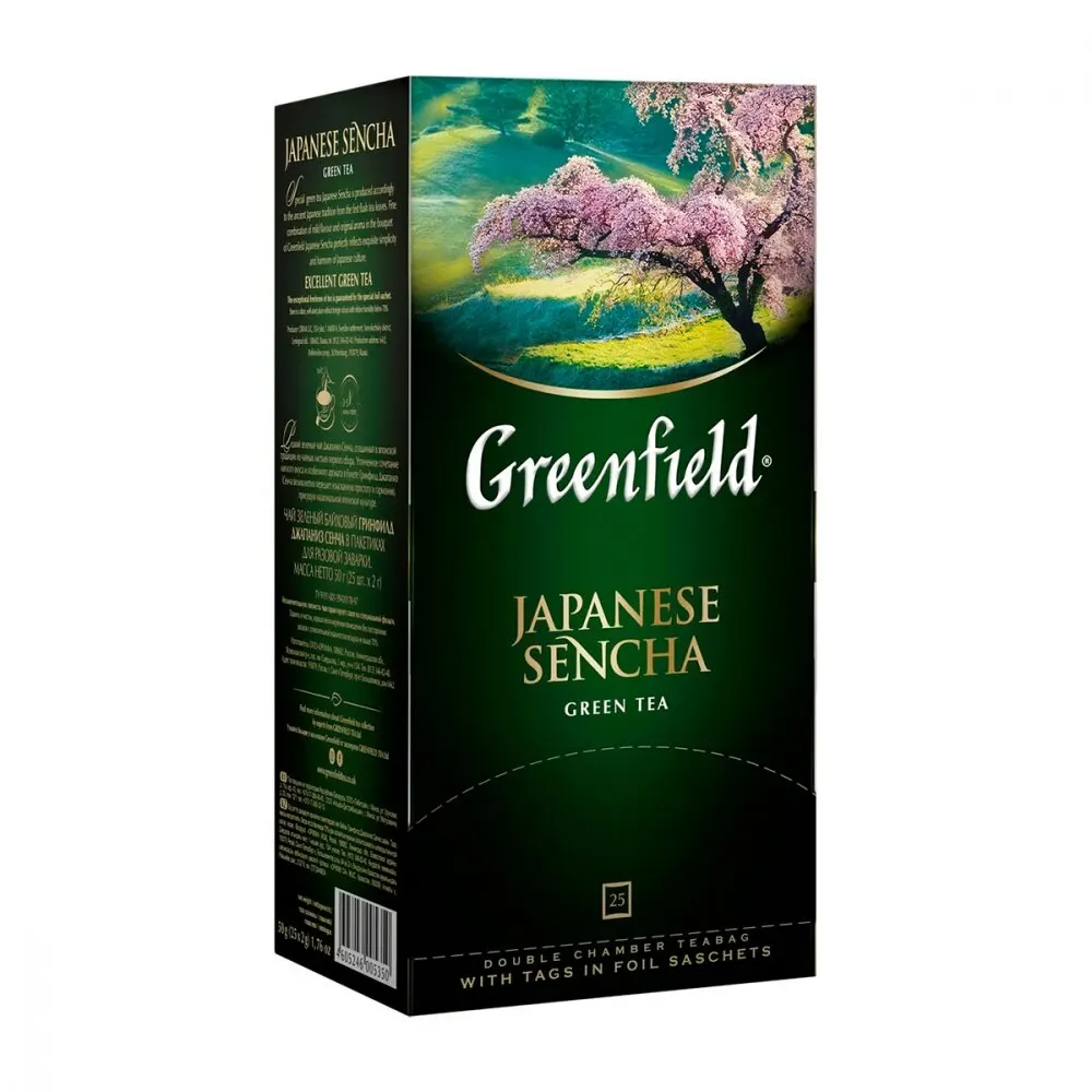 Чай Greenfield &quotJapanese Sencha&quot зеленый 25 пакетиков|Зеленый чай| |