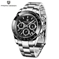 2021 new mens watches top brand luxury stainless steel wristwatch for male sports dive chronograph japan vk63 relogio masculino