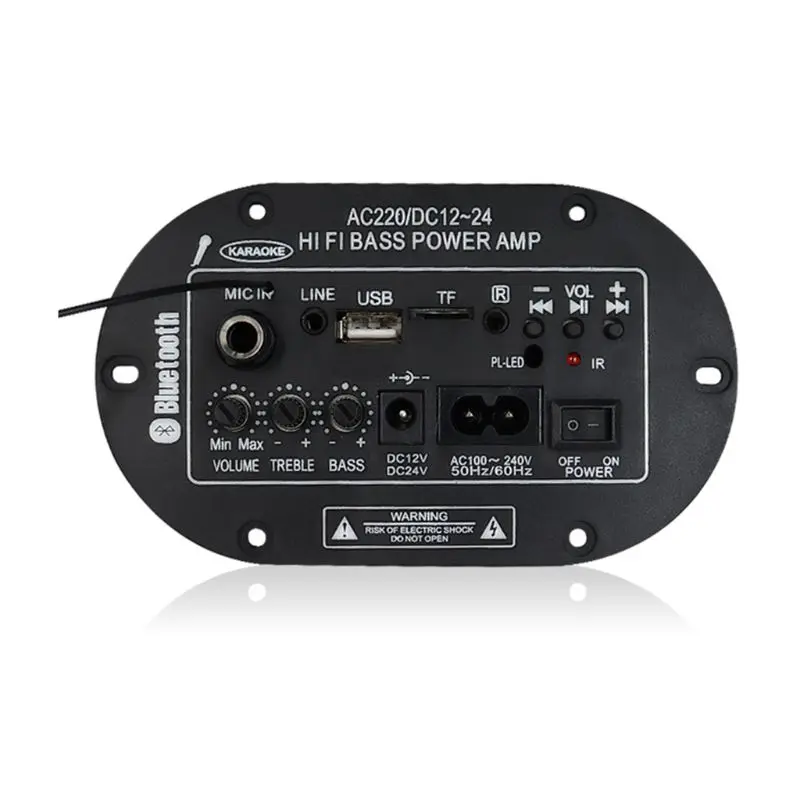 25 Вт усилитель плата Bluetooth Amplificador USB FM радио TF плеер сабвуфер комплект D08A |