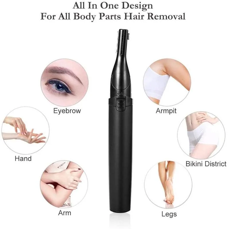 

Electric Eyebrow Trimmer Portable Women Body Shaver Body Hair Epilator Eyebrow Scissors Hair Trimmer Washable