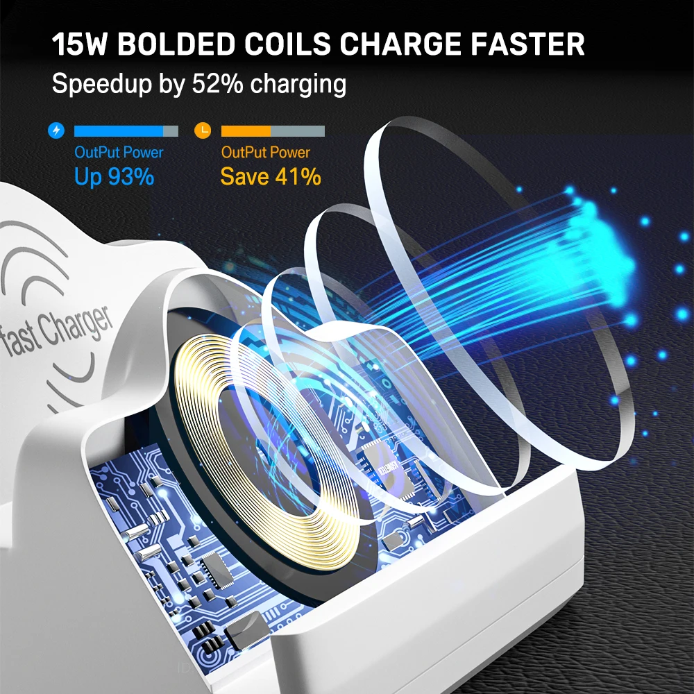 80w usb charging station usb charger quick charge 15w qi wireless charger 20w pd multi charger hub for iphone 12 usb c charger free global shipping