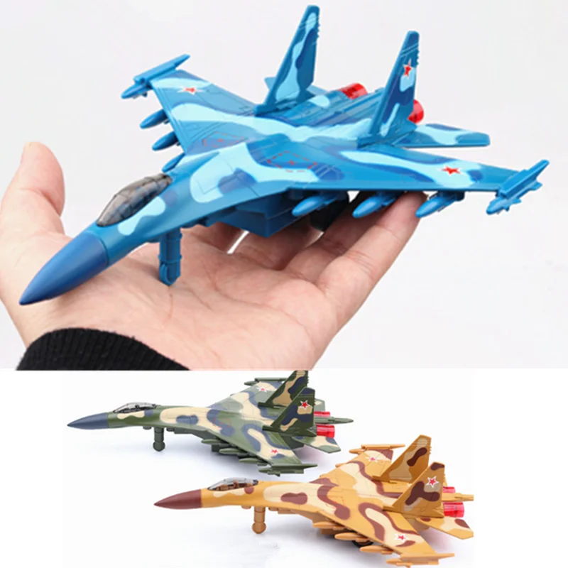 Коллекция 1:32 Масштаб 22 см Россия Sukhoi Su-35 модель истребителя откатная литая под