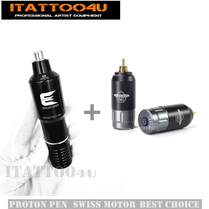 Гибридная ручка для татуировки швейцарская вращающаяся тату-машинка и