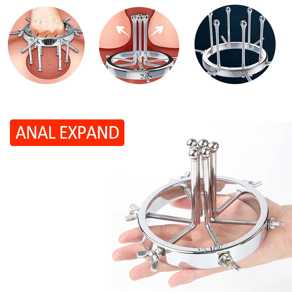 

BDSM Fetish Extreme Anal Expand Dilator Speculum Anus Expander Ass Huge Opener Aluminum Alloy Butt Plug Female Male 18+ Sex Toys