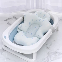 baby bath tub support pad newborn comfortable soft shower seat anti slip safety cushion toddler bath net childrens supplies