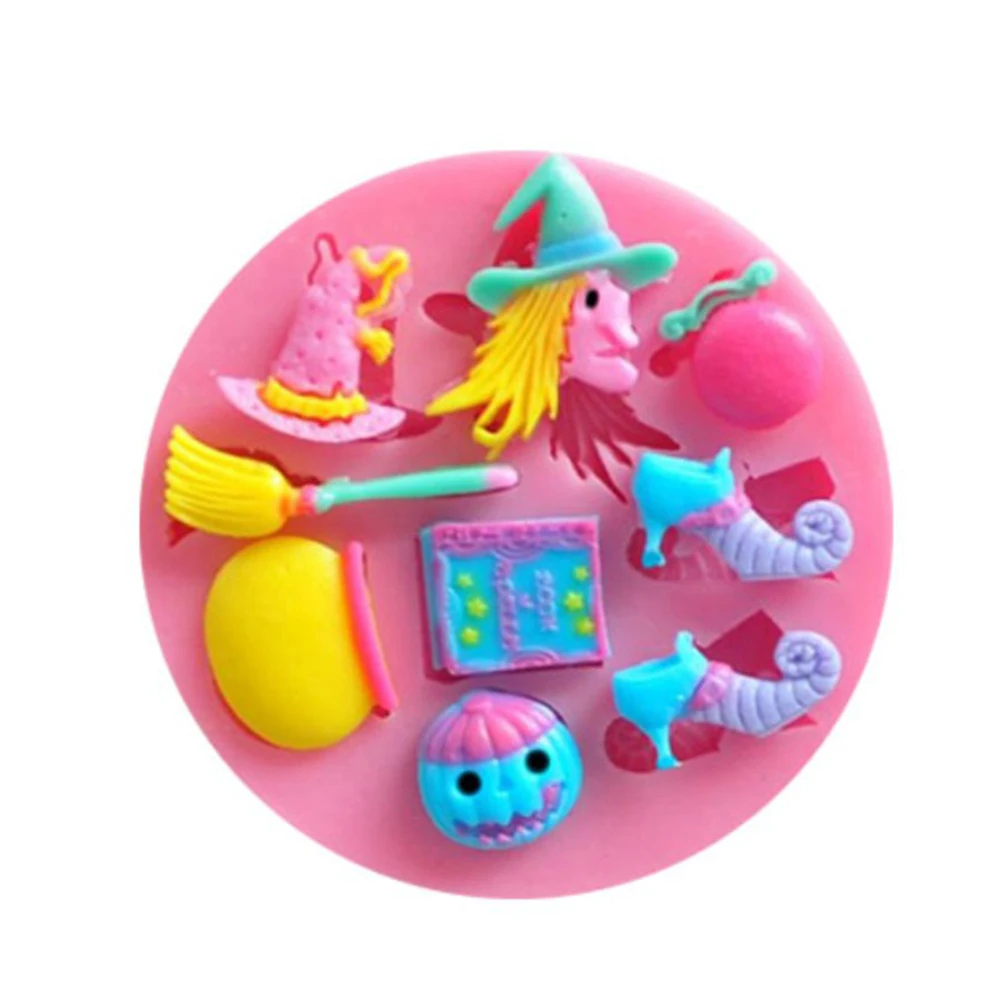 Хэллоуин вечерние силиконовая форма для сахарных изделий украшения торта