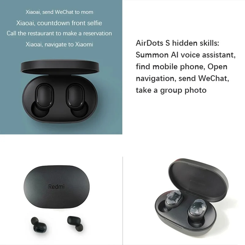 Беспроводные наушники Xiaomi Redmi Airdots 2 TWS Bluetooth-наушники гарнитура с микрофоном