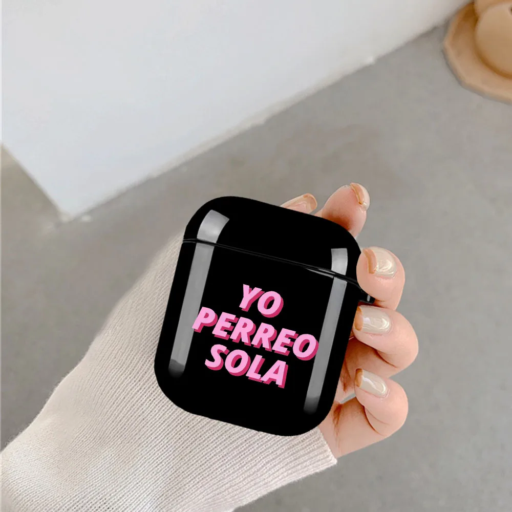 

Fashion Yo Perreo Sola Bad Bunny Maluma Soft Airpod Case For Apple Airpods 2 1 Cover Wireless bluetooth Earphone Coque Fundas