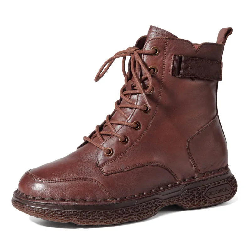 

Женские удобные ботинки со шнуровкой для восстановления древних способов досуга, короткие ботинки для девушек с индийской подошвой eleusine