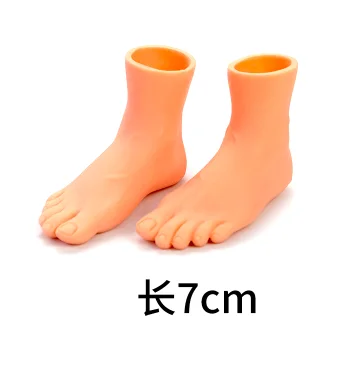 7cm Мультяшные забавные пальчиковые руки и пальчиковые ножки, набор креативных пальчиковых игрушек для детей, развивающие шутки, развлечения, игрушки для рук - Цвет: 7cm