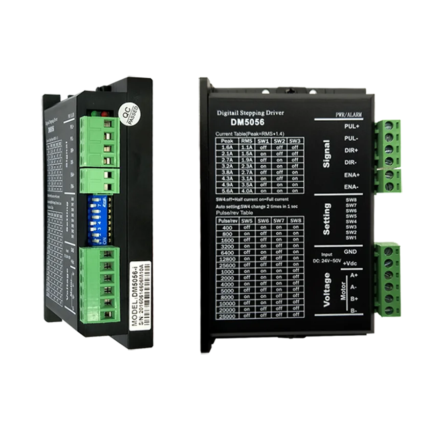 

Nema11 17 23 MC5056 24-50VDC 2,1-5.6A 2 фазы цифровой бесщеточный Электрический Драйвер шагового двигателя для станков с ЧПУ