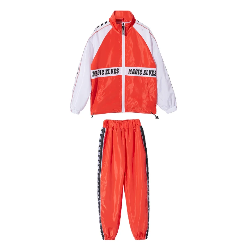 Coat And Pant Новые хип-хоп детские танцевальные костюмы красная Уличная Одежда для танцев костюм барабанщика T Stage Walk Show Детская уличная одежда для мальчиков BL1962 - Цвет: Coat And Pant