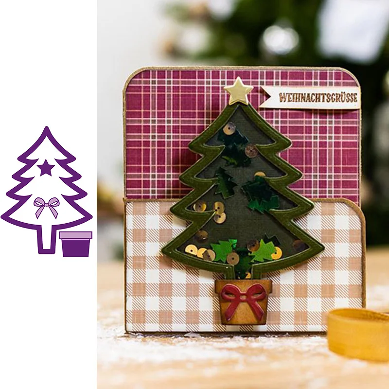 Рождественская елка праздничный шейкер металлические пресс формы для