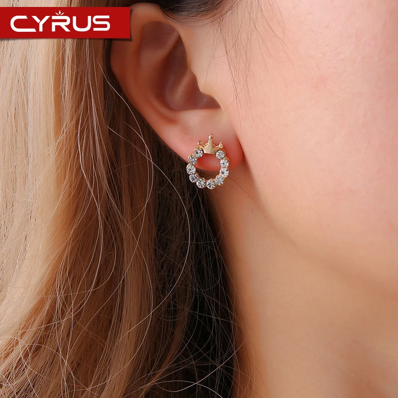 Женские круглые серьги гвоздики в стиле бохо роскошные очаровательные виде