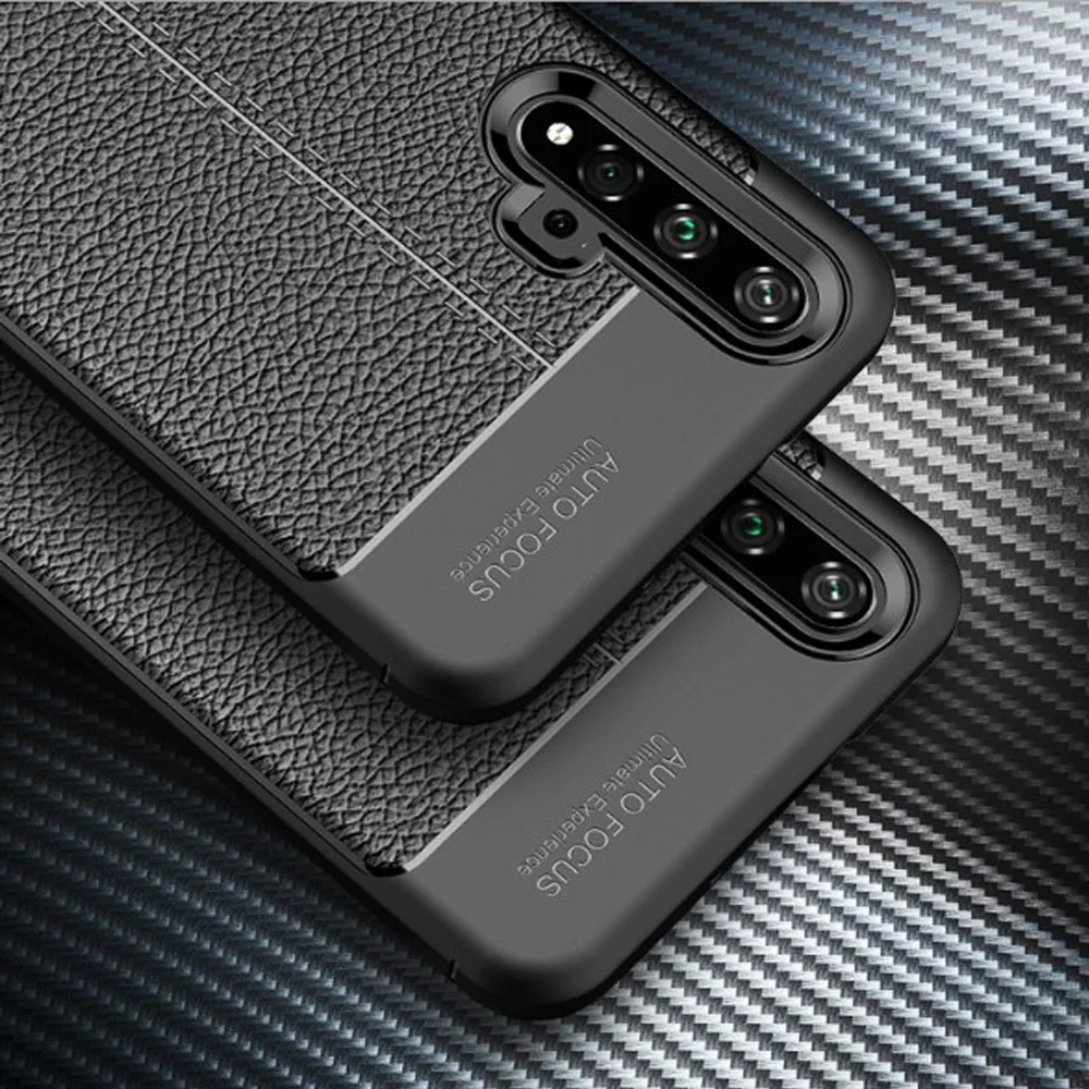 Противоударный кожаный чехол для Huawei P20 Pro Y6 Y7 Y9 2019 P30 Lite мягкий из ТПУ Honor 8X Max 9 10i
