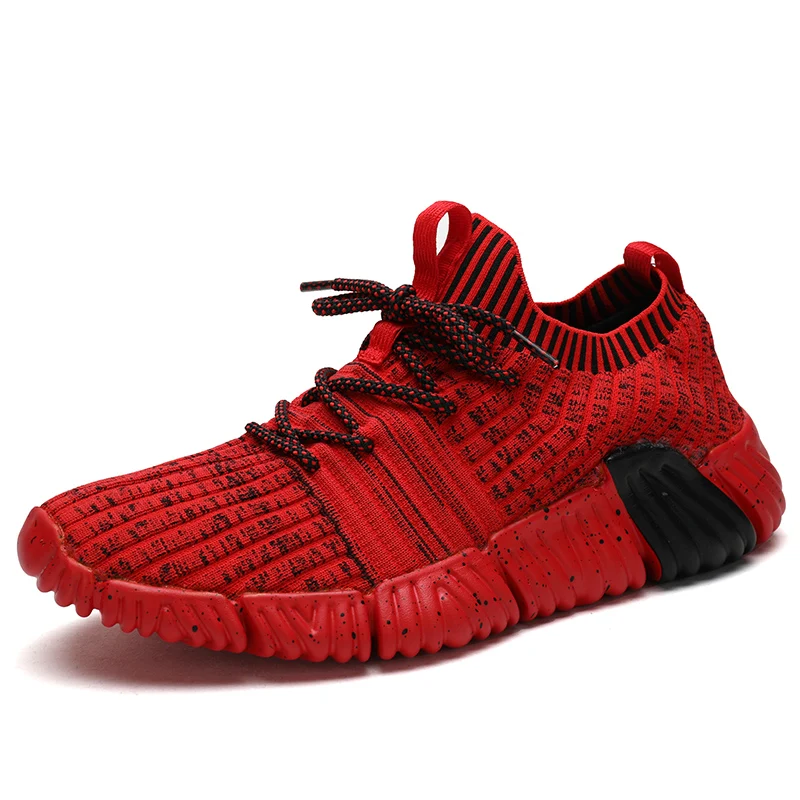 Мужские кроссовки с дышащей сеткой Повседневные Легкие высоким берцем на