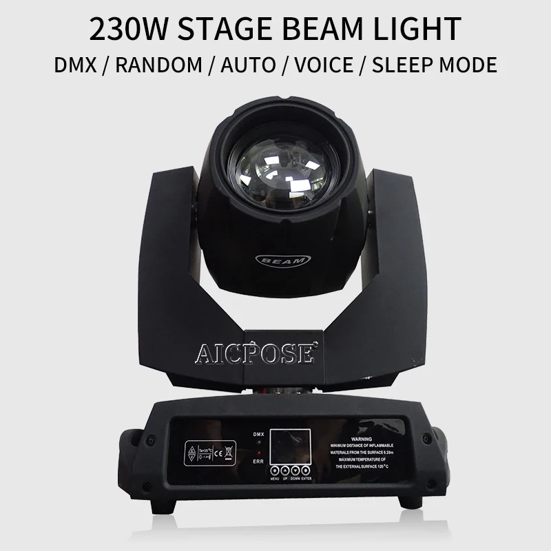 

6pcs/lots 230w 7r Beam Light DMX512 control Moving Head Lights Professional Stage Party Stage Lighting Effect