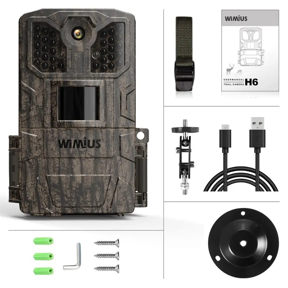 Обновленная охотничья камера 16MP 940nm 32 шт. ИК светодиоды 1080P Фото Видео IP66