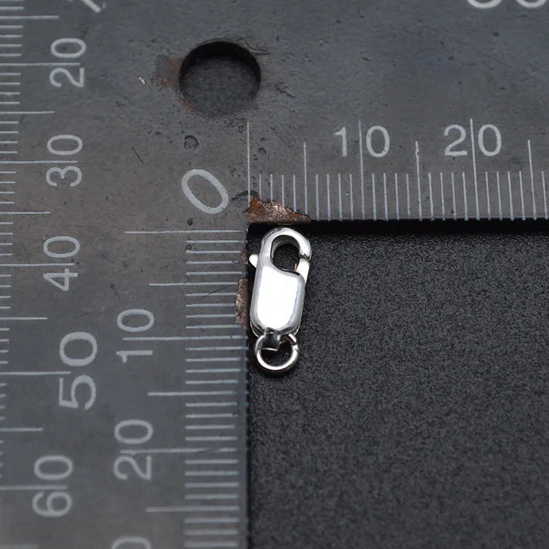 

Wholesale Real Pure 925 Sterling Silver 12mm Spring Rings Lobster Clasps Jump Rings Fit Jewelry Necklace Bracelet Connectors
