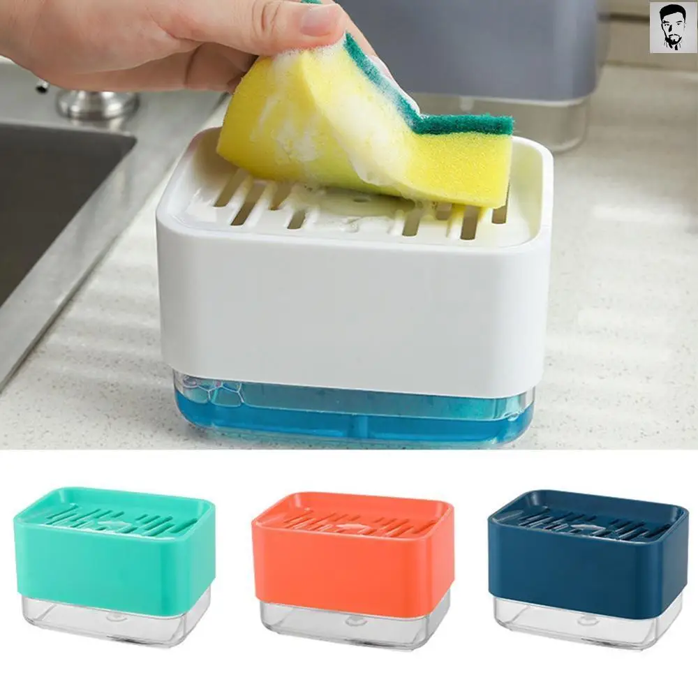 

HOT 330ml Dishwashing Liquid Dispenser Automatic Liquid Brush Supplies Dishwashing Press Soap Bathroom Box Kitchen Box
