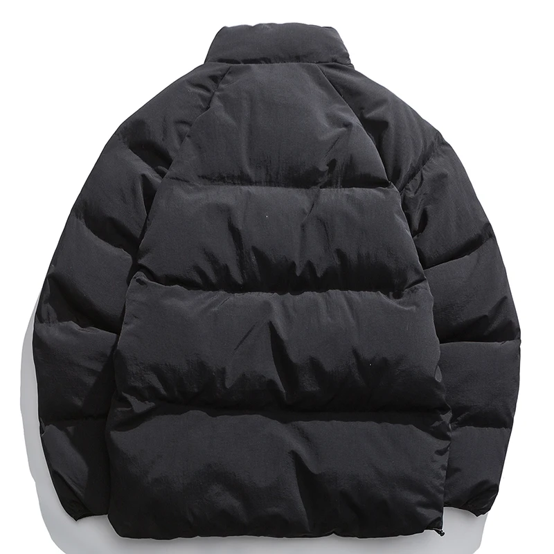 Пуховик мужской зимний однотонная парка бомбер пуховик в стиле Харадзюку