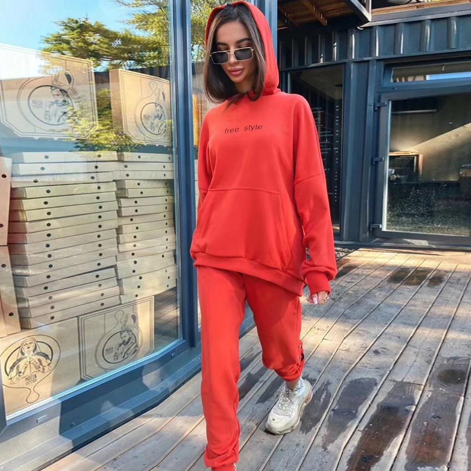 2020 новый осенний Женский Повседневный модный свободный свитер с капюшоном и