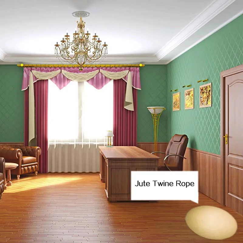 6 мм x 100 м веревки из сизаля джутовая веревка натуральный пеньковый шнур декор для