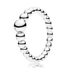 Женское кольцо из серебра 925 пробы, с бусинами