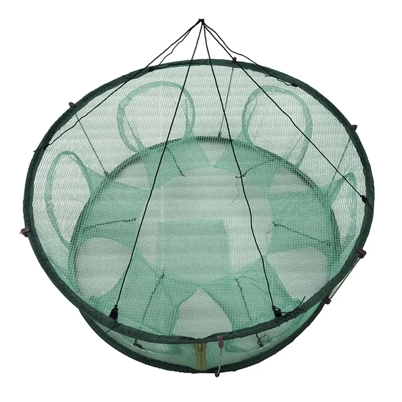 Automatic Fishing Net Trap Cage Round Shape Durable Open For Crab Crayfish Lobster FOU99 | Спорт и развлечения