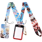 JF1208 Genshin ударопрочный аниме шнурок с держателем карты мультяшный игровой шейный ремешок для сотового телефона Веревка Брелок Аксессуары для телефона