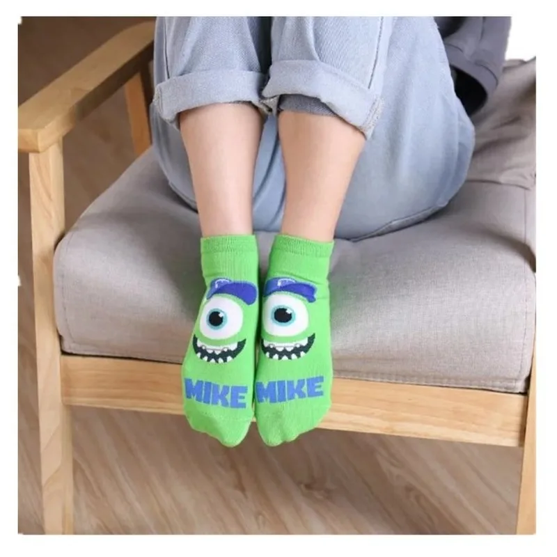

Disney 5 Pairs Winter Kids Socks Child Girls Spring and Autumn Pure Cotton Breathable Warm Socks Non-slip Boys Socks Adult Socks