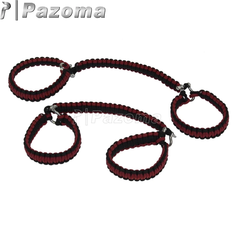 5 цветов Rollbar Paracord захватные ручки с d-образными скобами для Jeep Wrangler TJ CJ JK LJ 2 двери 4
