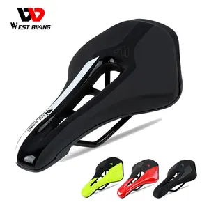 WEST BIKING велосипедное седло из искусственной кожи MTB шоссейный велосипед переднее сиденье велосипедные седла для мужчин дышащая полая Подушка велосипедное седло