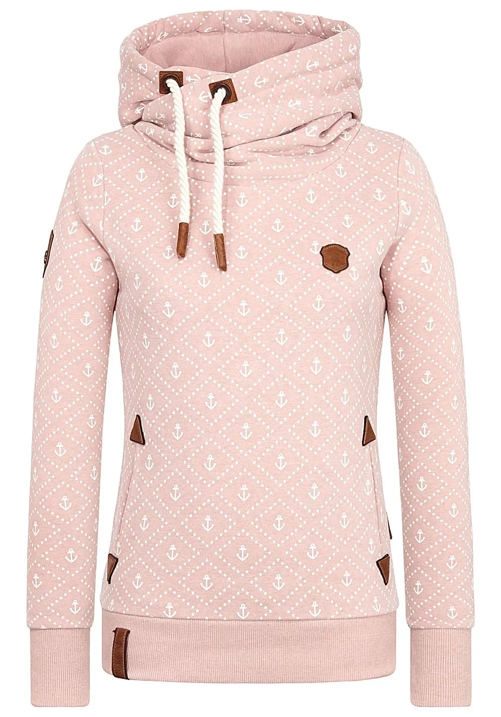 

XL82 Women's printed hooded loose sports long sleeve coat fleece sweater