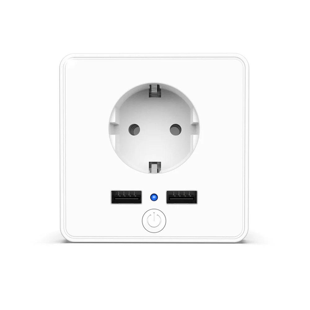 USB порты встроенные смарт розетки для мобильных устройств Зарядка Amazon Alexa/Google