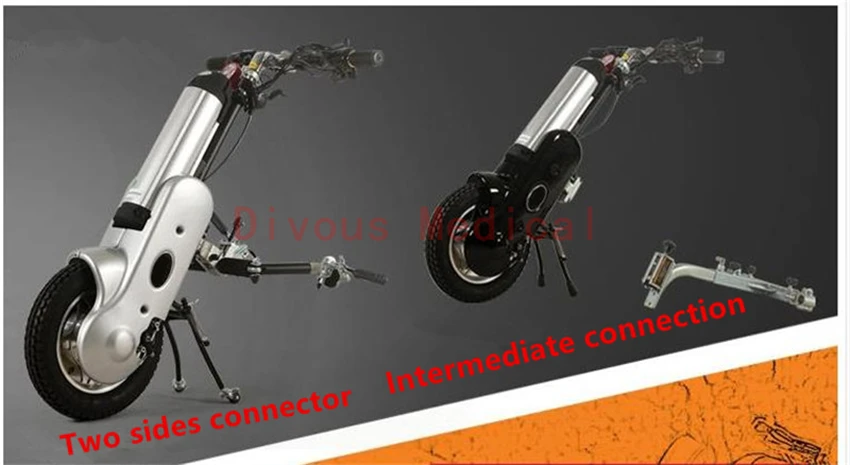 

Wheelchair Attachment Electric Wheelchair Tractor Conversiob Kit with Display for Disabled People and Elderly