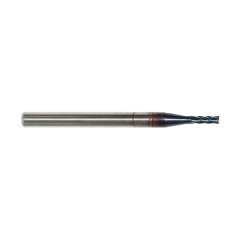 GEEFUN Shank 4 mm D4*50*2f Solid Carbide Micro Flat End Mill Hrc60 Brown Naco Coated Cutter For Steel | Инструменты