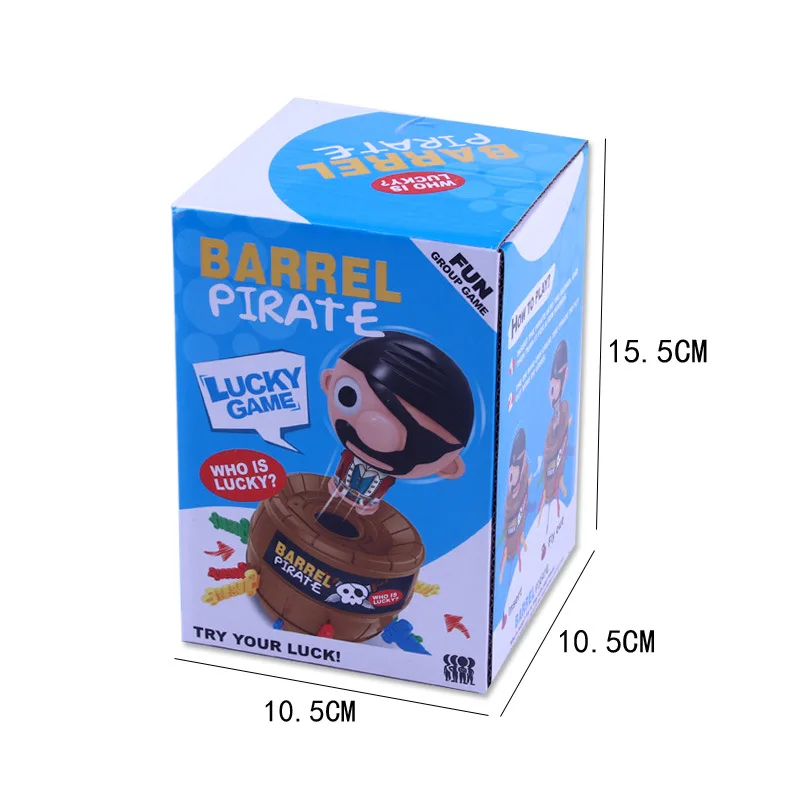 

Tricky Toy Kids Adult Funny Jumping Gadget Pirate Barrel Game Toy Party Game Gags Practical Jokes Lucky Stab Pop Up Toy